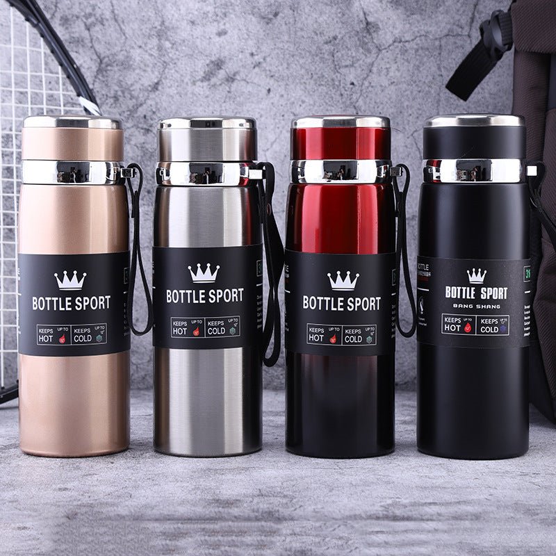 1000ml Slim Stainless Steel Water Bottle | Insulated Travel Flask - Ashcart