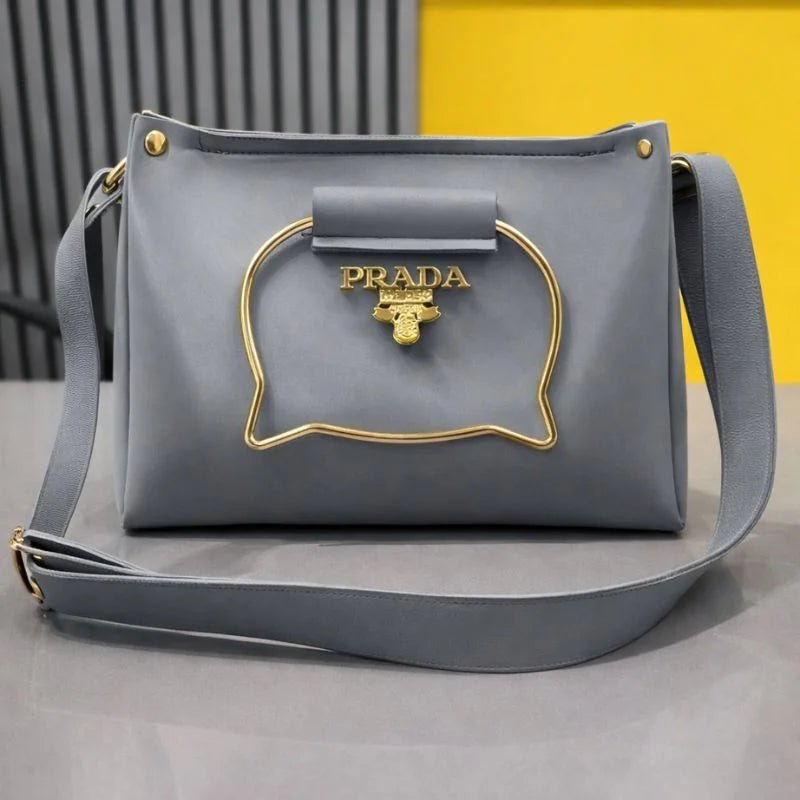 Gray Elegant Cat Handle Handbag for Girls & Ladies | Crossbody Shoulder Bag - Ashcart