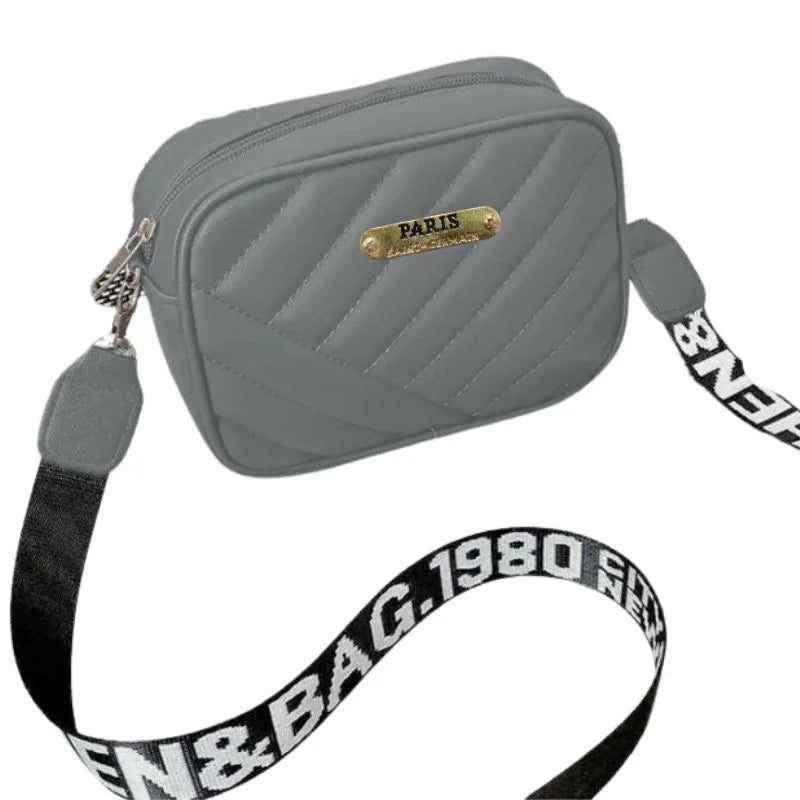 Gray Leather Handbag for Girls & Women | Stylish Crossbody Shoulder Bag - Ashcart