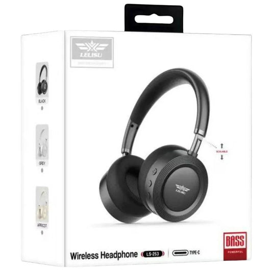 Lelisu LS-253 Wireless Headphones | Over-Ear Bluetooth Headset with Type-C - Ashcart