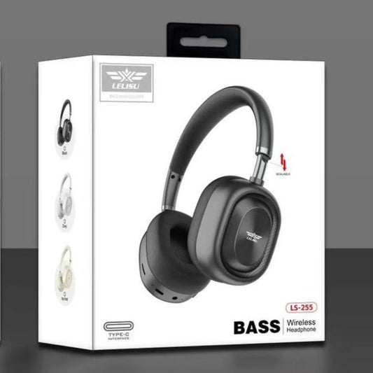 Lelisu LS-255 Bass Wireless Headphones | Over-Ear Bluetooth Headset with Type-C - Ashcart