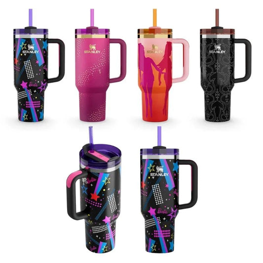 Limited Edition 1.18L Barbie Stanley H2.0 Tumbler | White Insulated Quencher - Ashcart