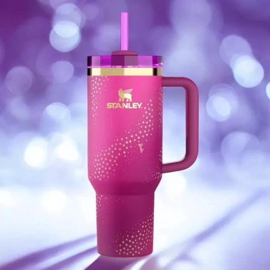 Limited Edition Star Pink Barbie Stanley H2.0 Tumbler | 1.18L Quencher - Ashcart