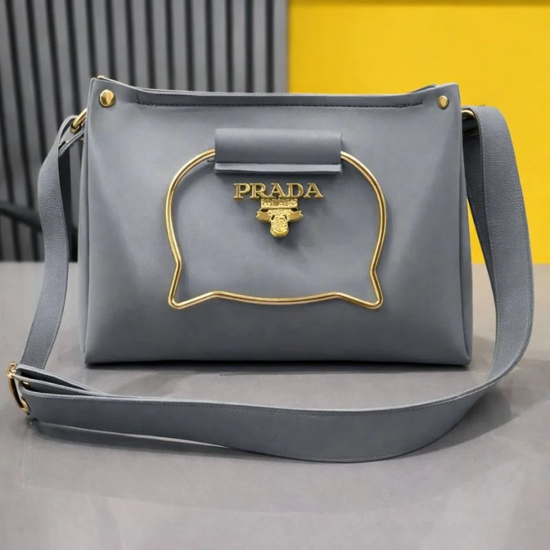 Gray Elegant Cat Handle Handbag for Girls & Ladies | Crossbody Shoulder Bag